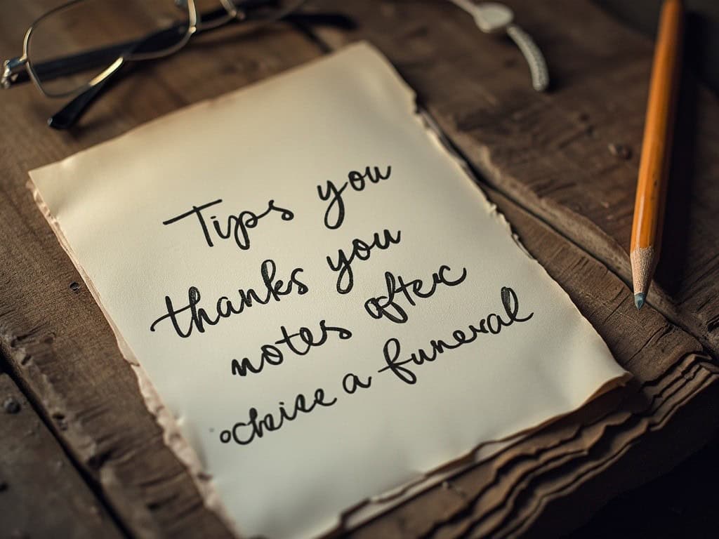 Tips for Writing Thank You Notes After a Funeral